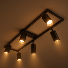 Spotleuchte schwenkbar Schwarz Spot Deckenlampe Wandleuchte GU10 LED