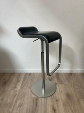La Palma - LEM - Designer Barhocker - Leder - Schwarz - A655