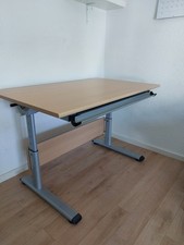 Paidi Schreibtisch, Höhenverstellbar (53 cm bis 78 cm), klappbare Tischplatte