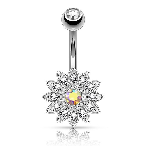 Bauchnabelpiercing blume - bauchnabelpiercing,