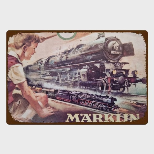 Blechschild märklin eisenbahn - blechschild,