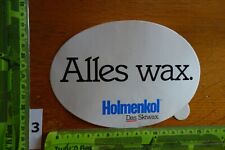 Alter Aufkleber Sport Ski Bindung Zubehör Skiwax HOLMENKOL (CB)