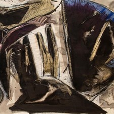 Großformat Abstrakt Zeitgenössische Kunst unleserlich signiert Mischtechnik 1991