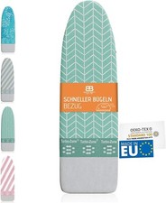 Buntes Brett Bügelbrettbezug für Dampfbügeleisen (Größe M) | Mint Green/Grün