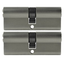 2x Profilzylinder 90mm 45/45