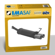IMASAF Auspuff Sportauspuff für Opel Astra G CC 1.6/1.8+16V 62-92KW Steck 2x76mm