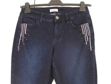 Triangle S. Oliver Damen Jeans Hose blau Glitzer Gr. 38 wie neu
