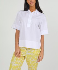 Nadine H - Elegant white silk blouse bluse Size L NEW - TikTok Wedding Chic