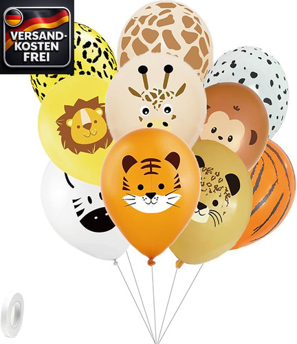 Safari tier luftballons set - tier, 20