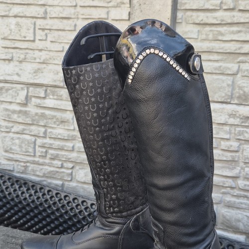 Schwarze reitstiefel mit - reitstiefel,