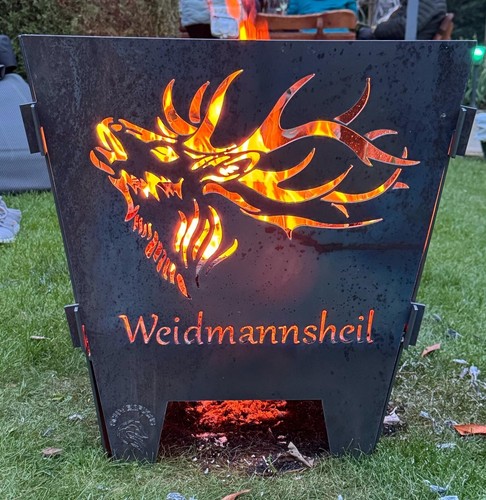 Jagd feuerkorb hirsch keiler - jagd,