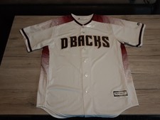 MLB Arizona Diamondbacks Jersey Trikot Shirt Majestic Baseball Weiss