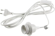 Netzkabel mit Schalter E27 Lampenfassung 3,5m Kabel Leuchten Fassung Stecker