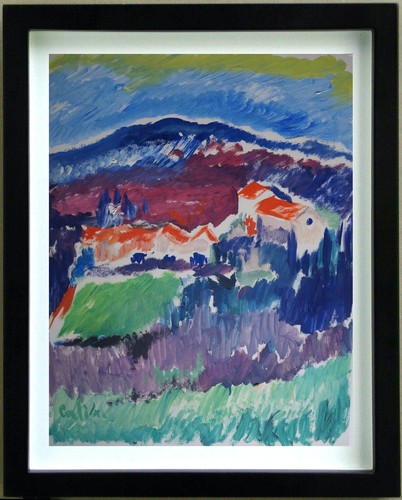 Gouache zeichnung landschaft - zeichnung,