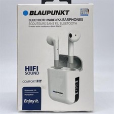 Blaupunkt Bluetooth 5.0 Wireless Earphones Kopfhörer HiFi Sound Comfort FIT Weiß