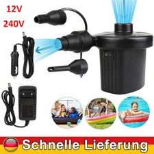 Elektrische Luftpumpe Luftmatratze Luftpumpe 12/240V FÜR Schlauchboot Matratze