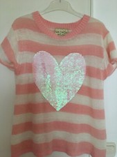 WILDFOX Leichter Pullover Damen   in weiß / rosa leicht & luftig Gr.S