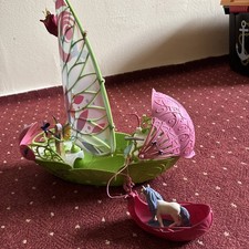 Schleich 42444 Bayala Seras Magisches Blütenboot Fee Einhorn Pferd