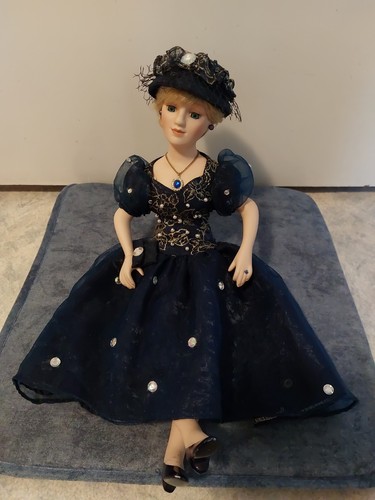 Lady diana porzellanpuppe - "lady,