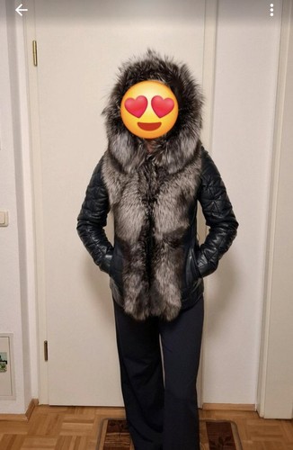 Damen lederjacke mit - damen, gr