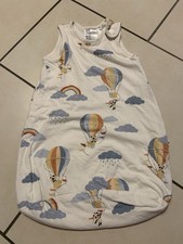 Baby Schlafsack H&M Gr. 50/56 (0-2Monate) Weiß Bunt Regenbogen Ballon Panda