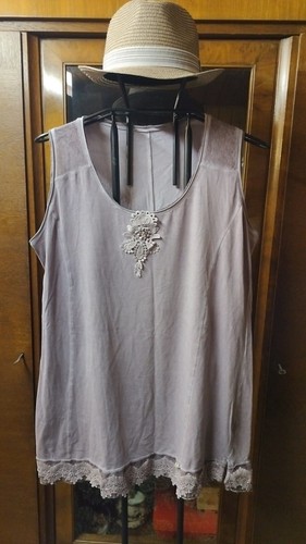 Tredy top graues lila - top,, mit