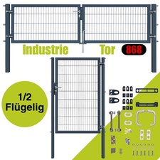 Doppelflügeltor 1-4m Pforte