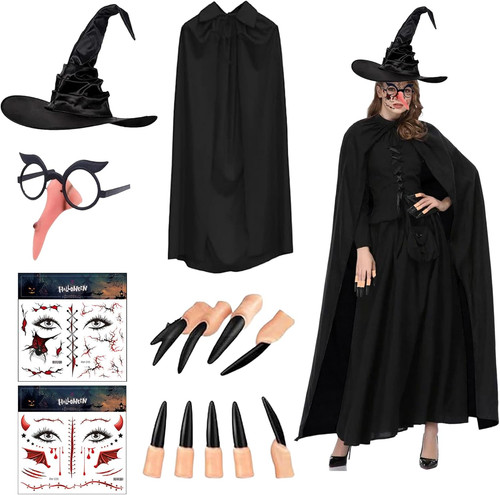 Halloween hexenkostüm damen - hexenkostüm,
