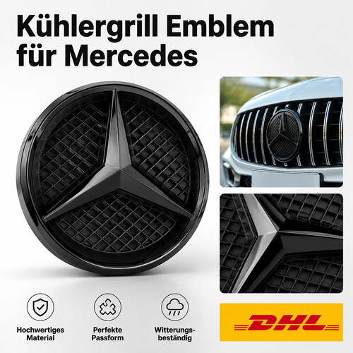 Glänzender frontgrill stern - frontgrill,