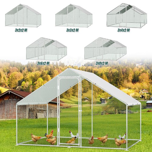 Hühnerstall 3x2 3x8m outdoor - hühnerstall,