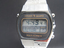 G634  Vintage " CITIZEN Multi Alarm II LCD " Digital Quartz Armbanduhr ⭐⭐