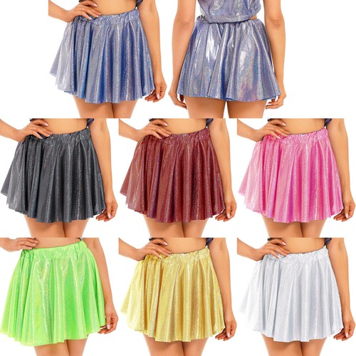 Damen glitzer minirock shiny - glitzer,