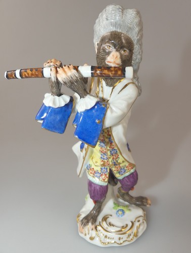 Meissen figur flötist - meissen,