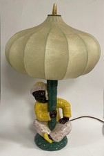 Majolika Karlsruhe Tischlampe