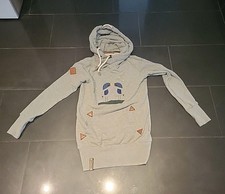 Naketano Damen Hoodie Gr S   Pullover Kapuze Motiv Vogel  Längeres Model .