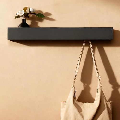 Wandgarderobe schwarz mit - wandgarderobe,