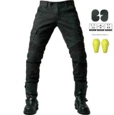 Herren Motorradhose Sicherheit Motorrad Jeans Rennhose Knieschutz Cargo HosenNeu
