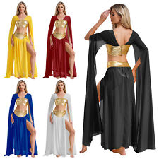 Damen Outfit Mittelalter Dess Themenparty Kostüm Kleopatra Set Karneval Held