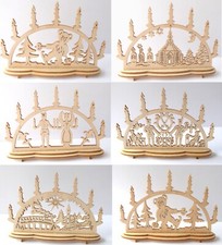 Schwibbogen Lichterbogen Eisenbahn Engel Teddy Weihnachten Holz  Miniatur 1:12