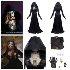 Halloween Resident Evil: Bela Dimitrescu Vampire Lady Cosplay deluxe black Dress