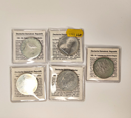 Ddr mark gedenkmünzen - ddr,