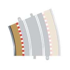 Scalextric C8282 Innenrandstreifen Radius 4 22,5° 4 Stück inkl. Leitplanke 1:32