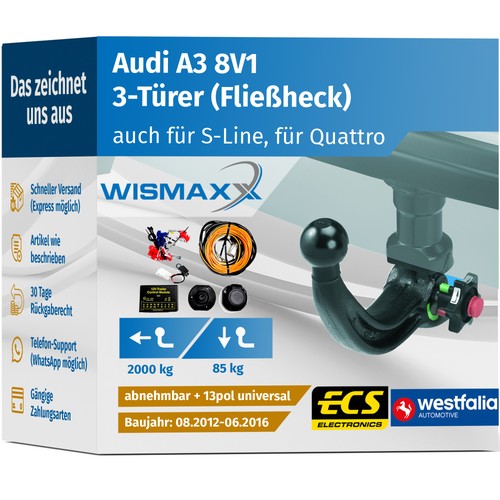 Anhängerkupplung für audi - anhÄngerkupplung,