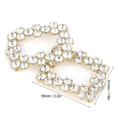 Paar strass schuhschnallen - 1,