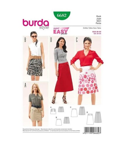 Burda b6682 schnittmuster für - burda,