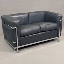Cassina LC2 2-Sitzer Leder anthrazit