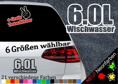 Wischwasser aufkleber 6 - aufkleber,