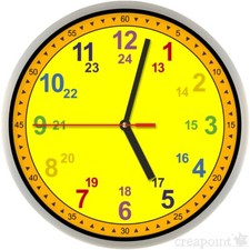 #223 Kinder-Wanduhr -> Lernuhr