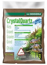 DENNERLE 1730 Kristall-Quarzkies Dunkelbraun 10 kg - Aquarienkies Aquarium