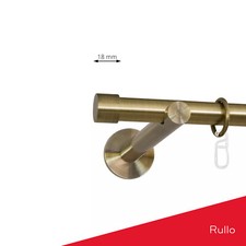 Modern Gardinenstange Vorhangstange 19mm 1-läufig/2-läufig Messing Design 